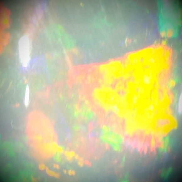 Welo Opal 2.48ct Platinum Finish Solid 925 Sterling Silver Ring - Picture 3 of 7